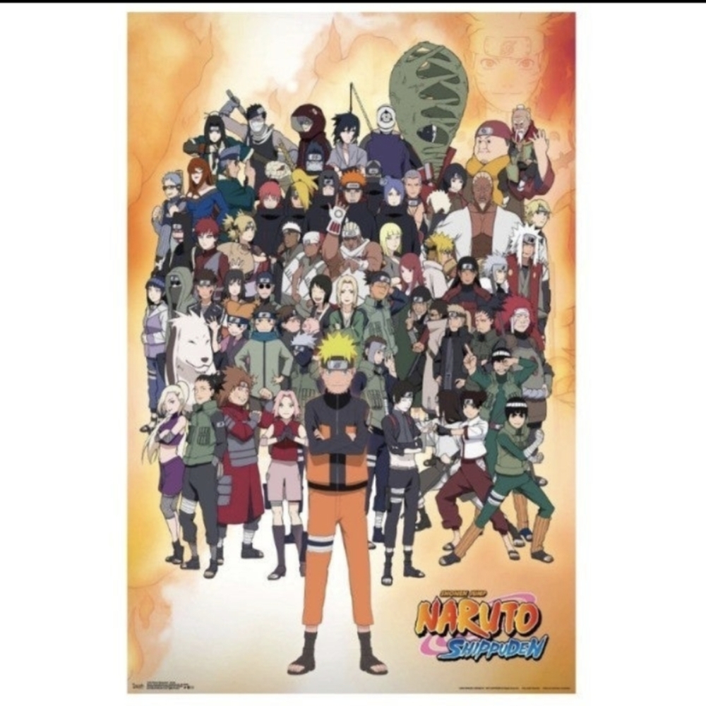 Naruto Shippuden Group Officially Licensed New Wall Poster, Anime Manga